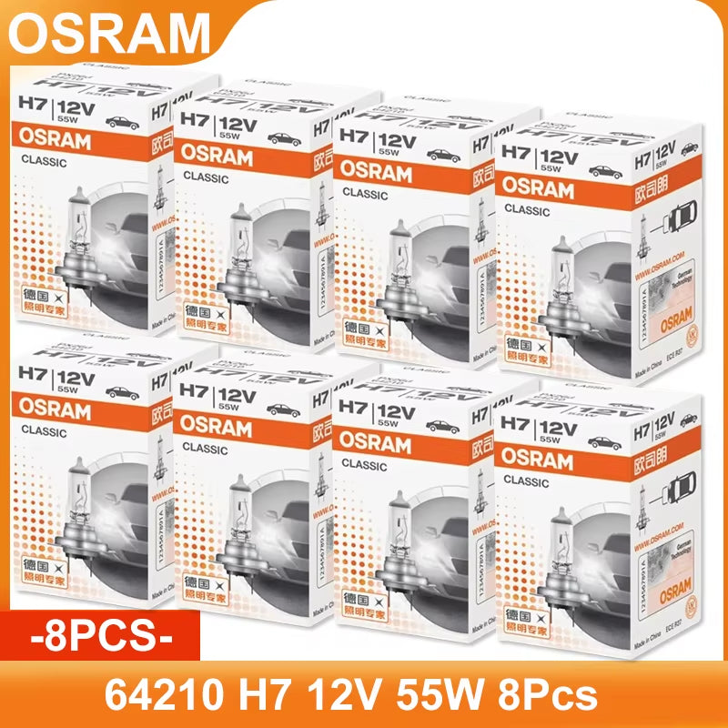 Original H7 12V 55W CLASSIC White Headlight High / Low Beam Automotive Standard Halogen Bulbs 64210 Wholesale