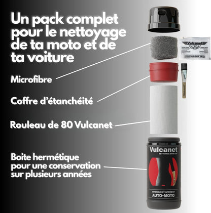 – 80 Serviettes Nettoyantes Auto Moto + Microfibre + Pinceau De Précision + Pochette Transport, Formule 100% Française, Nettoie, Dégraisse, Protège - Peinture Mat/Brillant, Int/Ext, Sans Eau