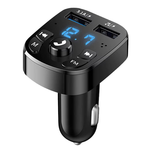 Car Mp3 Player Dual USB Fast Charger FM Transmitter Bluetooth-Compatible5.0 Handsfree Car Kit Usb Flash Drive Plug Car Kit