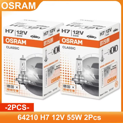 Original H7 12V 55W CLASSIC White Headlight High / Low Beam Automotive Standard Halogen Bulbs 64210 Wholesale