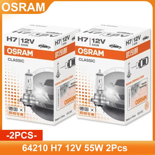 Original H7 12V 55W CLASSIC White Headlight High / Low Beam Automotive Standard Halogen Bulbs 64210 Wholesale