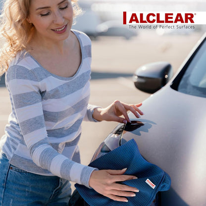 820901_2 Lot De 2 Chiffons Microfibres XXL 60×40 Cm – Séchage Auto Structure Nid D’Abeille – Ultra Absorbants, Sans Peluches Ni Rayures – Pour Peinture, Verre Et Plastique, Conçu En Allemagne