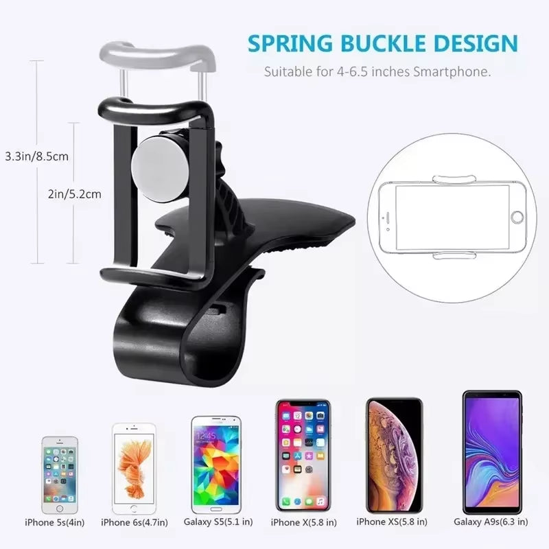 Car Phone Holder Stand  Dashboard Car Clip Mount GPS Bracket Car Mobile Phone Support in Car for Iphone Xiaomi Samsung