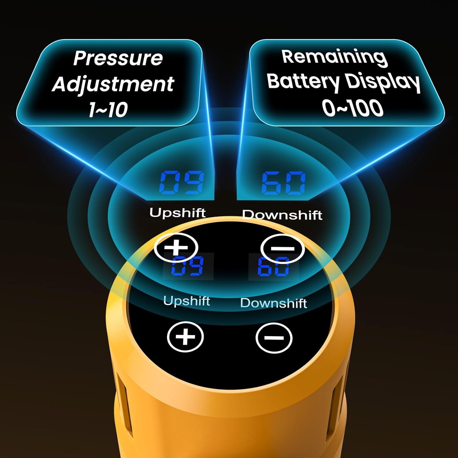 Nettoyeur Haute Pression Sans Fil, 65Bar Nettoyeur Haute Pression Sur Batterie Avec Buse 6 En 1, 2 X 3.0Ah Batteries, 10 Niveaux De Pression, Tuyau De 5M, Écran Tactile LCD, Idéal Pour Voitures Jardin