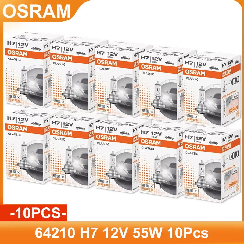Original H7 12V 55W CLASSIC White Headlight High / Low Beam Automotive Standard Halogen Bulbs 64210 Wholesale
