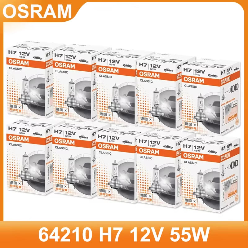 Original H7 12V 55W CLASSIC White Headlight High / Low Beam Automotive Standard Halogen Bulbs 64210 Wholesale