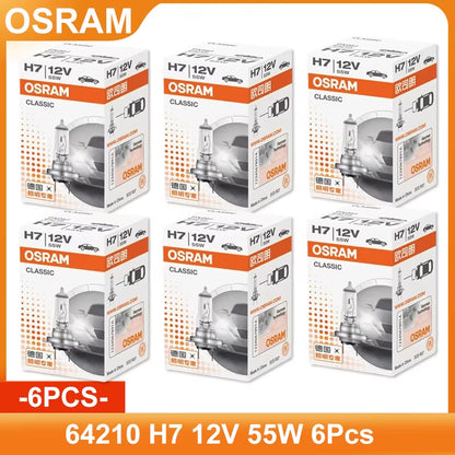 Original H7 12V 55W CLASSIC White Headlight High / Low Beam Automotive Standard Halogen Bulbs 64210 Wholesale