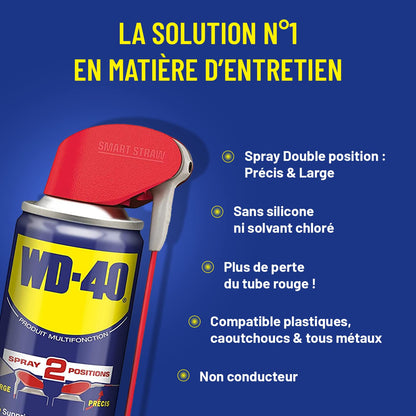 Produit Multifonction Spray Double Position Sans Silicone Non Conducteur Compatible Plastiques, Caoutchoucs, Tous Métaux 200 ML
