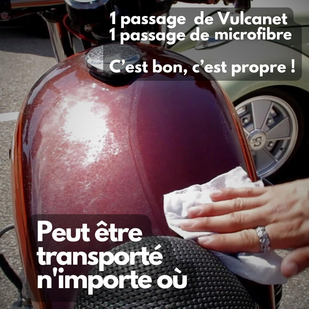 – 80 Serviettes Nettoyantes Auto Moto + Microfibre + Pinceau De Précision + Pochette Transport, Formule 100% Française, Nettoie, Dégraisse, Protège - Peinture Mat/Brillant, Int/Ext, Sans Eau