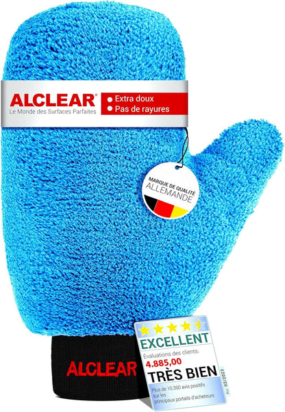 950013B Gant De Nettoyage De Jantes En Microfibre, 26X12 Cm, Absorbant, Sans Rayures, Pour Jantes En Alliage, Enjoliveurs, Rayons, Lavage Et Entretien Auto - Marque De Qualité Allemande.