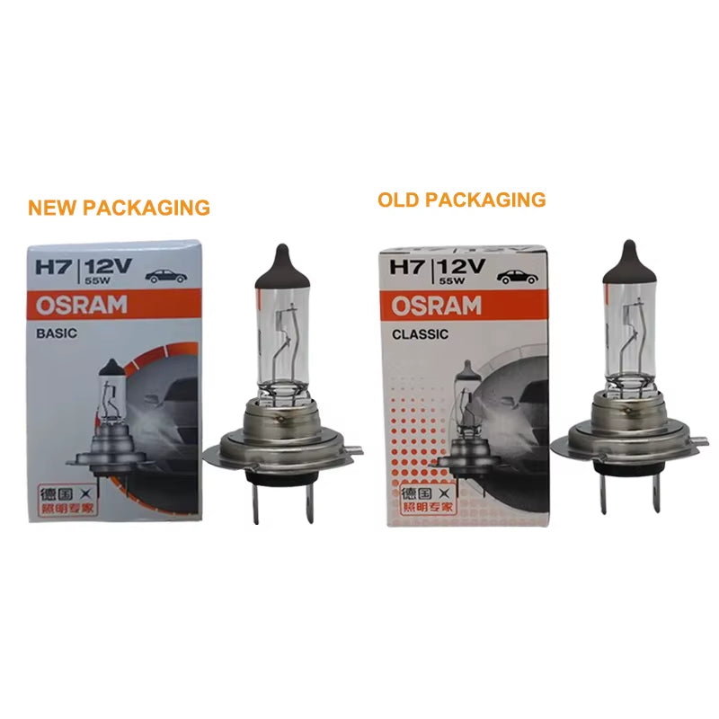 Original H7 12V 55W CLASSIC White Headlight High / Low Beam Automotive Standard Halogen Bulbs 64210 Wholesale